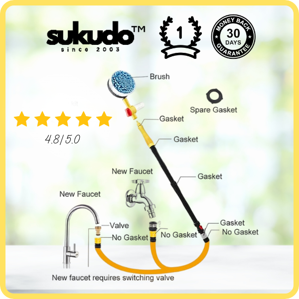 Sukudo™ Car Wash Brush Cleaning Tools Auto Accessories