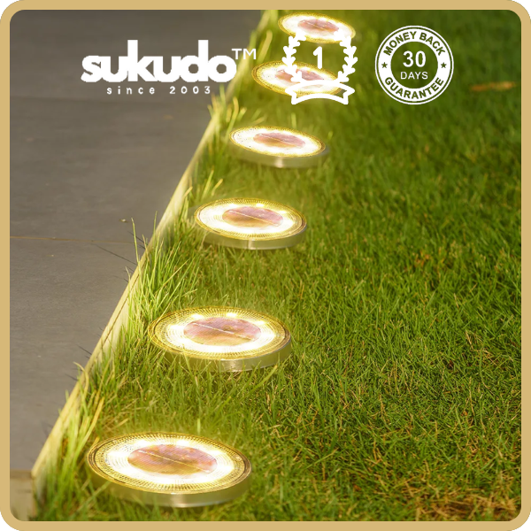 Sukudo™ Solar Power Ground Light Pack Garden