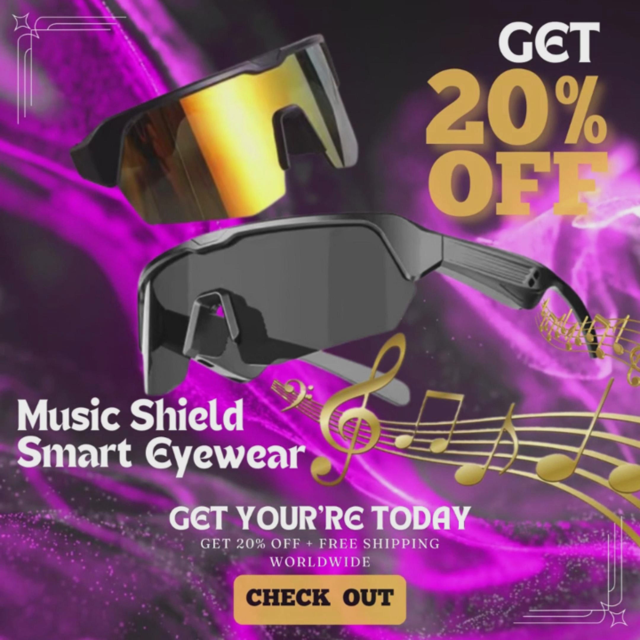 Sukudo™ Music Shield Smart Eyewear